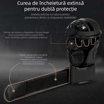 Mănuși de box pentru adulți - antrenament profesional, Muay Thai cu degete parțiale, model ltao1003836576, brand Haichao Department Store Factory