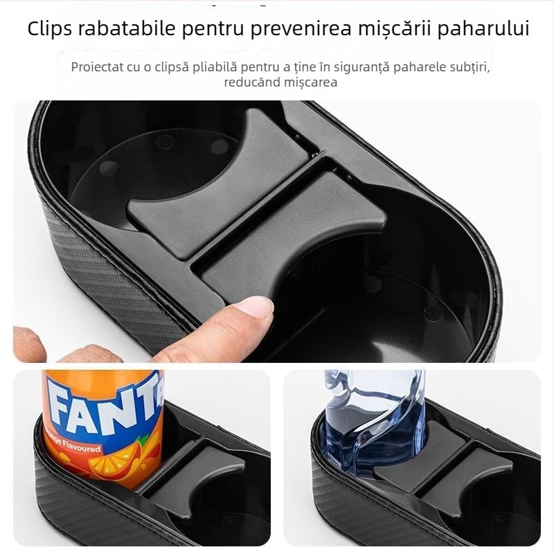 Suport pentru pahare auto cu spațiu de depozitare, Stil premium, Articol 973Z210017H147; Model: Altul; Funcție: Depozitare categorică
