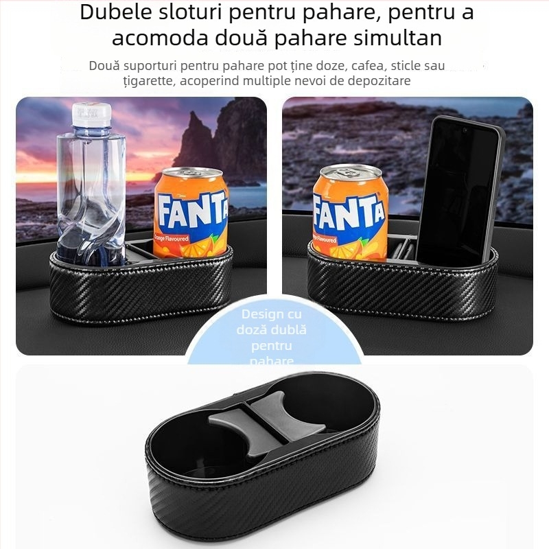 Suport pentru pahare auto cu spațiu de depozitare, Stil premium, Articol 973Z210017H147; Model: Altul; Funcție: Depozitare categorică