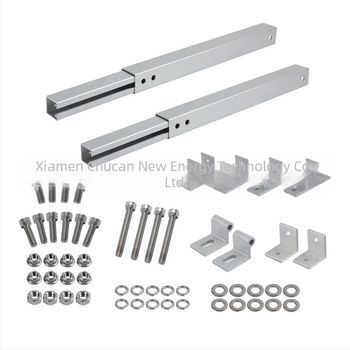 Suport panou solar din aliaj de aluminiu AL6005-T5, reglabil 15–30°, picioare frontale și posterioare, greutate 2