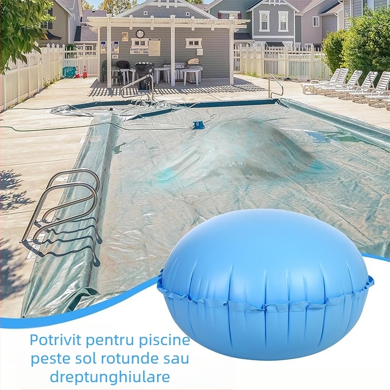 Perna gonflabilă pentru piscină, rotundă, PVC, grosime 0,3 mm, greutate 0,85 kg, pentru adulți