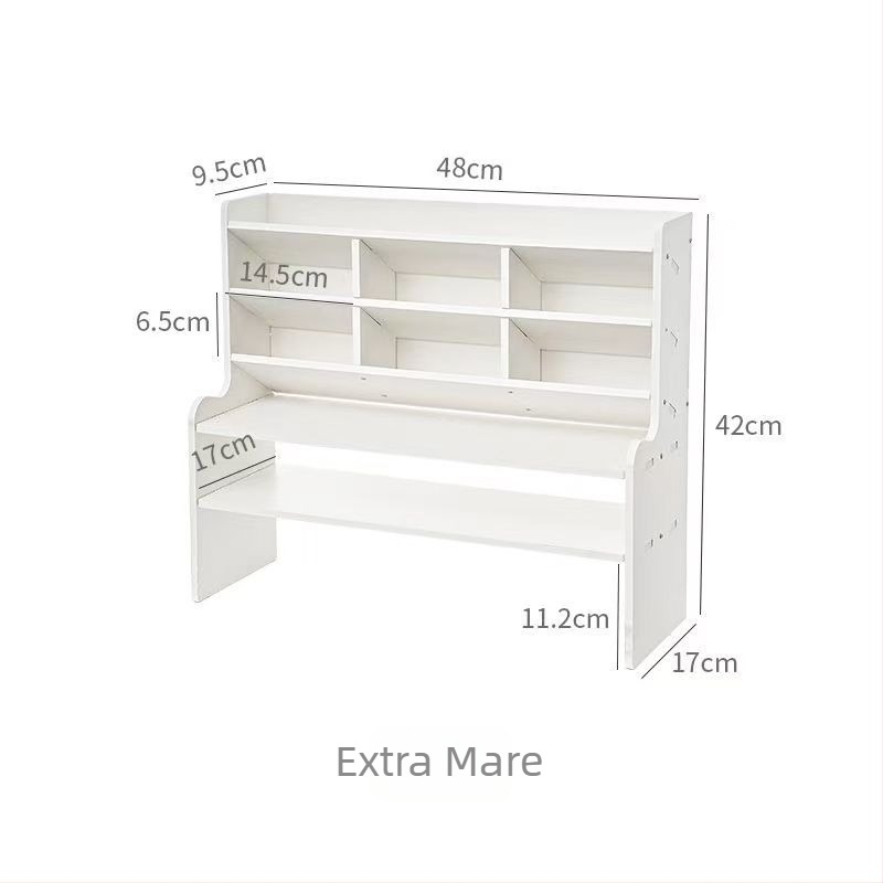 Organizator de depozitare pe birou cu 3 etaje – mobil, rezistent la praf și umezeală, material Chevron board