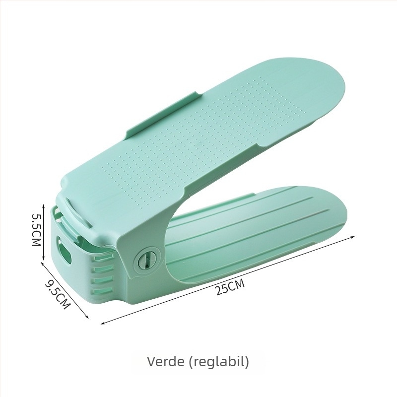 Raft de pantofi pliabil cu 2 niveluri, din plastic, podea, economisește spațiu, pentru dormitor, baie și sufragerie