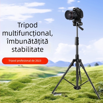 Stabilizator pentru telefon cu trei axe, urmărire automată, suport din aliaj, stativ de podea, încărcare 5 kg, secțiuni 2–3