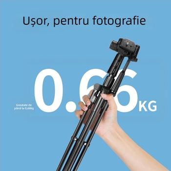 Stabilizator pentru telefon cu trei axe, urmărire automată, suport din aliaj, stativ de podea, încărcare 5 kg, secțiuni 2–3