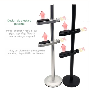 Senxinda Hardware K01 Suport pentru placă video din aliaj de aluminiu pentru carcasa PC cu suport anti-vibrații și bază magnetică verticală