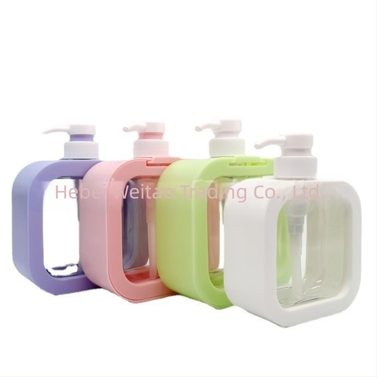 Sticlă cu pompă pentru cosmetice, imprimare silk-screen, material PET, sticlă suflată, capac exterior, pompă dozatoare