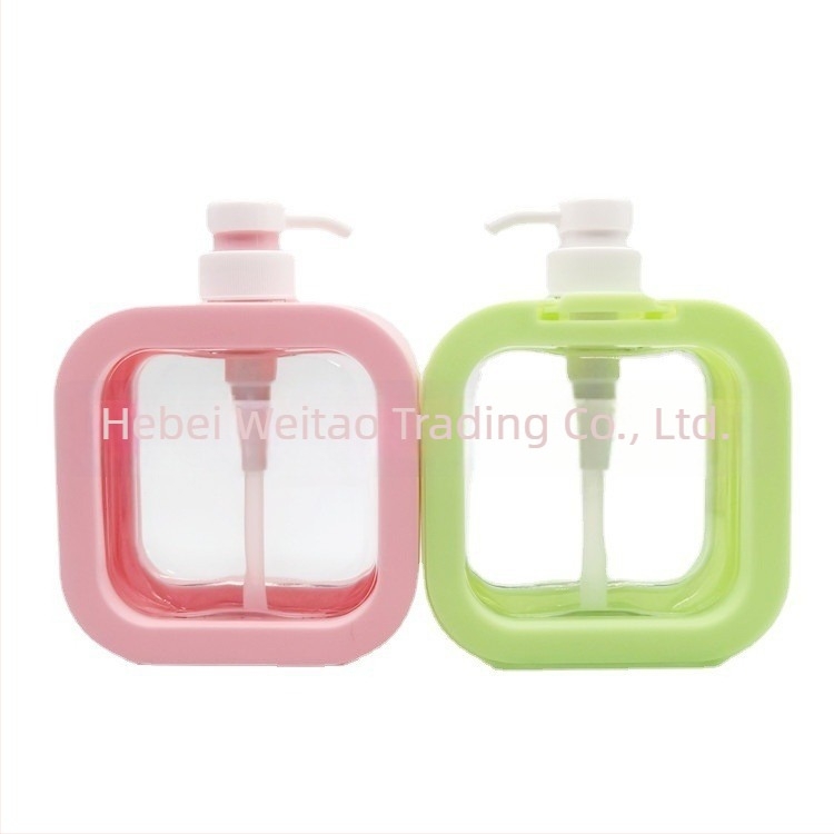 Sticlă cu pompă pentru cosmetice, imprimare silk-screen, material PET, sticlă suflată, capac exterior, pompă dozatoare