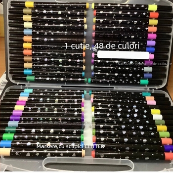 Marker glitter cu cerneală perlată luminoasă pentru pictură — potrivit pentru elevi