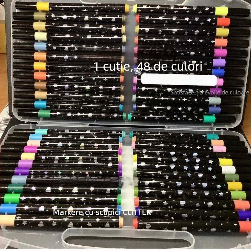 Marker glitter cu cerneală perlată luminoasă pentru pictură — potrivit pentru elevi