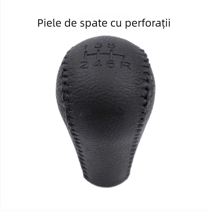 Mâner schimbător din piele pentru Nissan Navara D40, Pathfinder, Patrol Y61GQ, Y62 — Model 0919H, Brand Leading