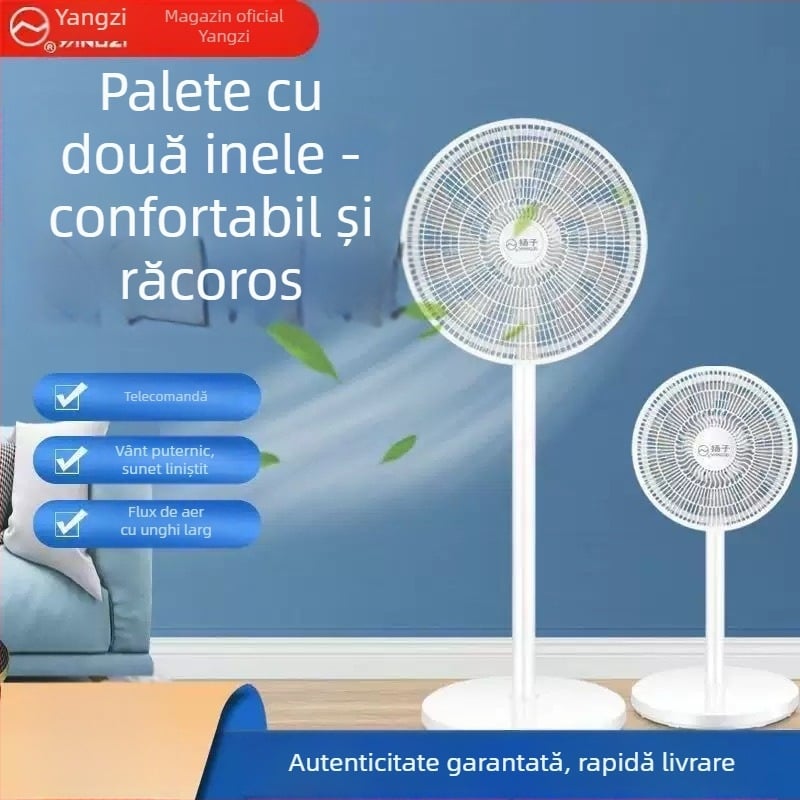 Ventilator de podea cu 7 palete, cap oscilant, 50 W, 220 V, 50 Hz.