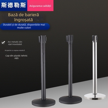 Barieră din oțel inoxidabil, stil scalabil, înălțime plasă 200 cm, lățime curea 4,8 cm