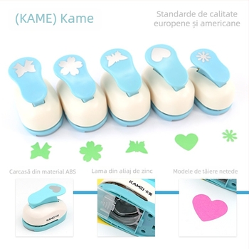 Kami Set de embossing cu braț de presiune, model KM-8810*4+8805, gaurire manuală, grosime găurire 2 mm, 1 gaură