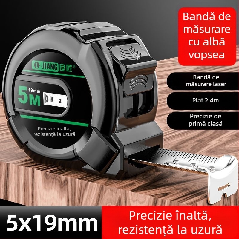 Bandă metrică din oțel inoxidabil, impermeabilă și durabilă, cu mai multe intervale pentru uz casnic