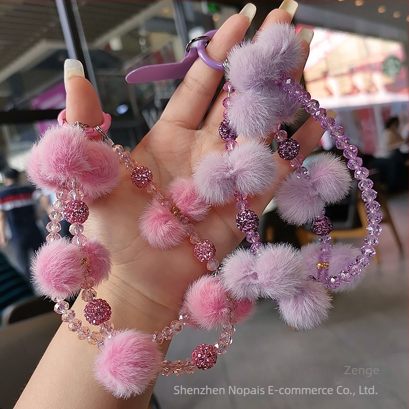 Zhenge lanyard pentru telefon, lucrat manual, stil feminin, material frânghie: Altul, cataramă: Metalică