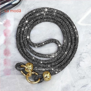 Lanyard pentru telefon mobil: construcție din metal, lucru manual, design unisex, șnur de bumbac cu înaltă elasticitate, cataramă metalică