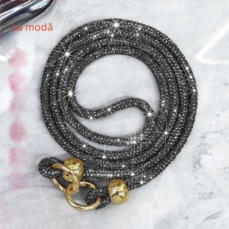 Lanyard pentru telefon mobil: construcție din metal, lucru manual, design unisex, șnur de bumbac cu înaltă elasticitate, cataramă metalică