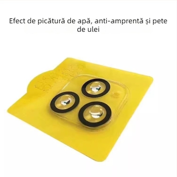 Filtru pentru obiectivul camerei din sticlă securizată pentru camerele din spate ale iPhone 16 Pro Max, iPhone 15 și iPhone 14, HD calitate