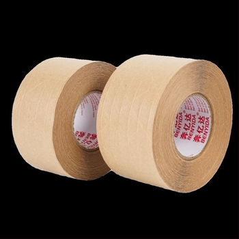 Bandă din hârtie Kraft, bază din fibre, adeziv pe bază de apă, anti-tamper, pentru sigilarea cutiilor, acoperire imprimată și montaj — Brand Yida