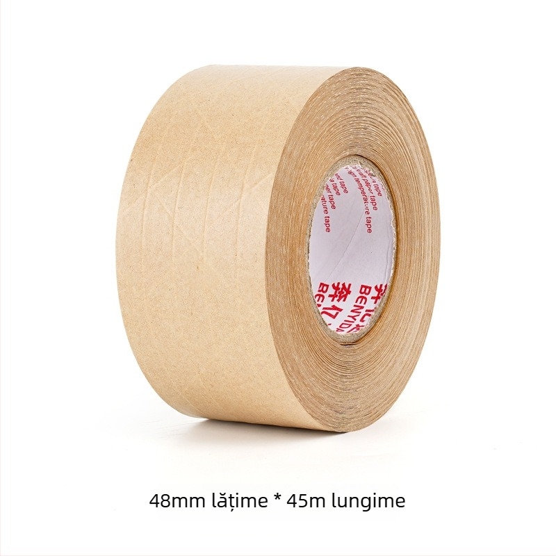 Bandă din hârtie Kraft, bază din fibre, adeziv pe bază de apă, anti-tamper, pentru sigilarea cutiilor, acoperire imprimată și montaj — Brand Yida