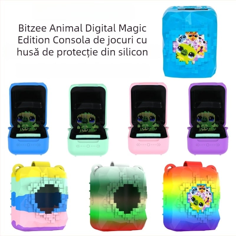 Husă protectoare din silicon pentru Bitzee Magicals Digital Pet Magic Edition consolă – protecție la cădere, anti-derapaj și praf.