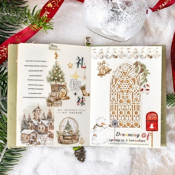 Tomato Sauce Girl Autocolante PVC Transfer Temă Crăciun Pentru Agende — Material PVC, Stil Crăciun, Tehnică Tipărire