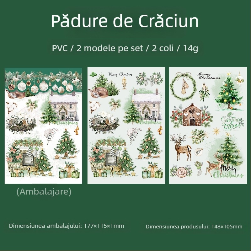 Tomato Sauce Girl Autocolante PVC Transfer Temă Crăciun Pentru Agende — Material PVC, Stil Crăciun, Tehnică Tipărire