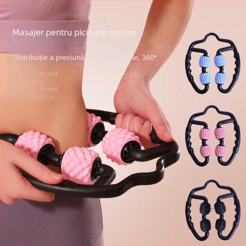 Masaj Yoga pentru picioare – role cu patru roți pentru modelarea gambelor, utilizare acasă, Dudli