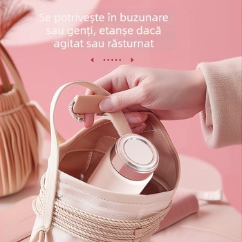 Ceainic termic mini pentru femei, portabil și compact, cu separare ceai-apă; rezervor interior din oțel inoxidabil 316, carcasă din oțel inoxidabil 304, izolație în vid 0–6 ore, logo personalizabil