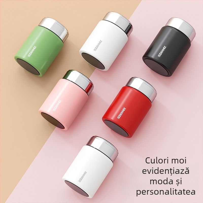 Ceainic termic mini pentru femei, portabil și compact, cu separare ceai-apă; rezervor interior din oțel inoxidabil 316, carcasă din oțel inoxidabil 304, izolație în vid 0–6 ore, logo personalizabil