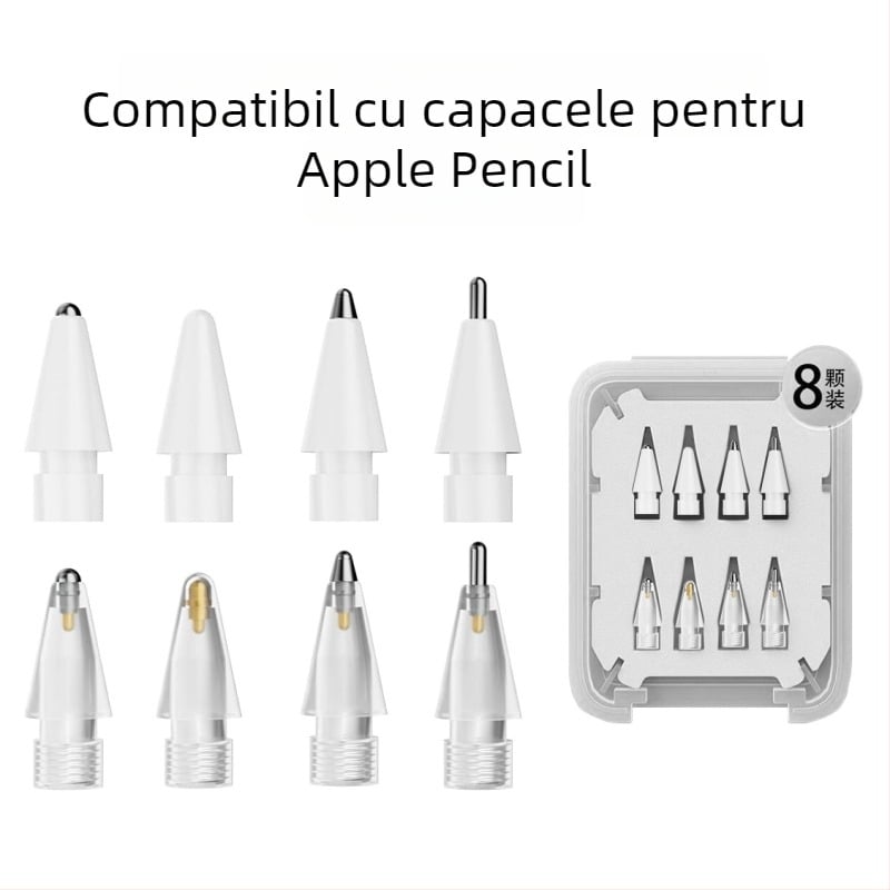 Vârfuri de înlocuire pentru Apple Pencil (1/2 Gen) – rezistente la uzură, compatibilitate universală