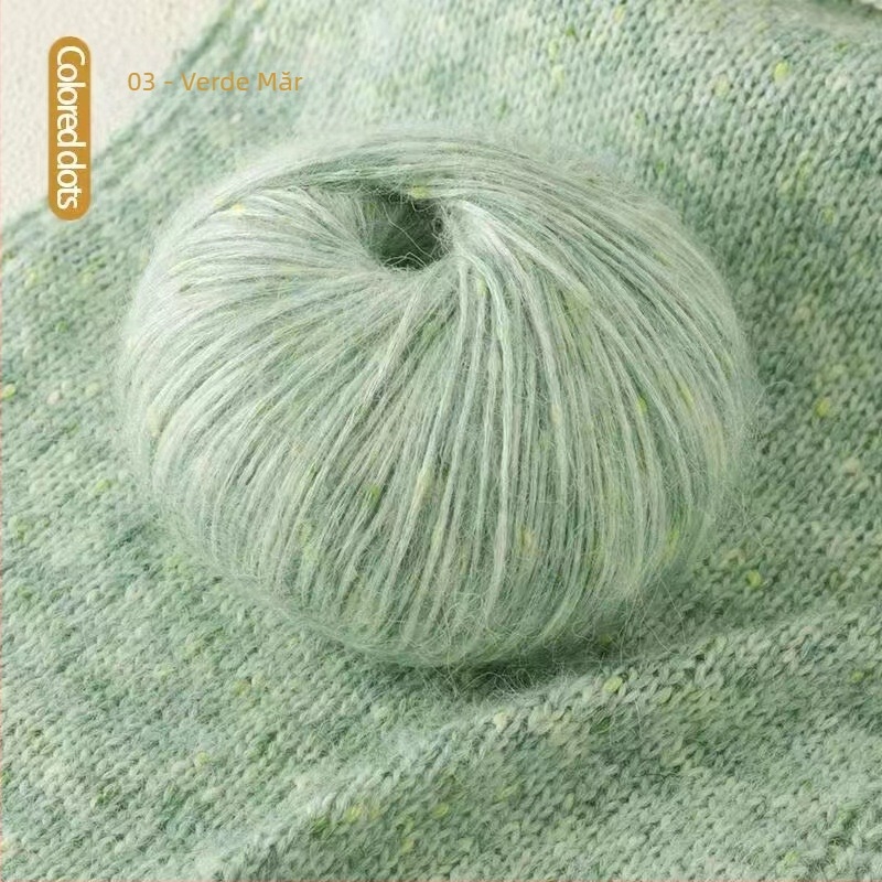 Fir mohair Jiesheng, skein yarn, semi-worsted, pentru tricotat manual, articol 225