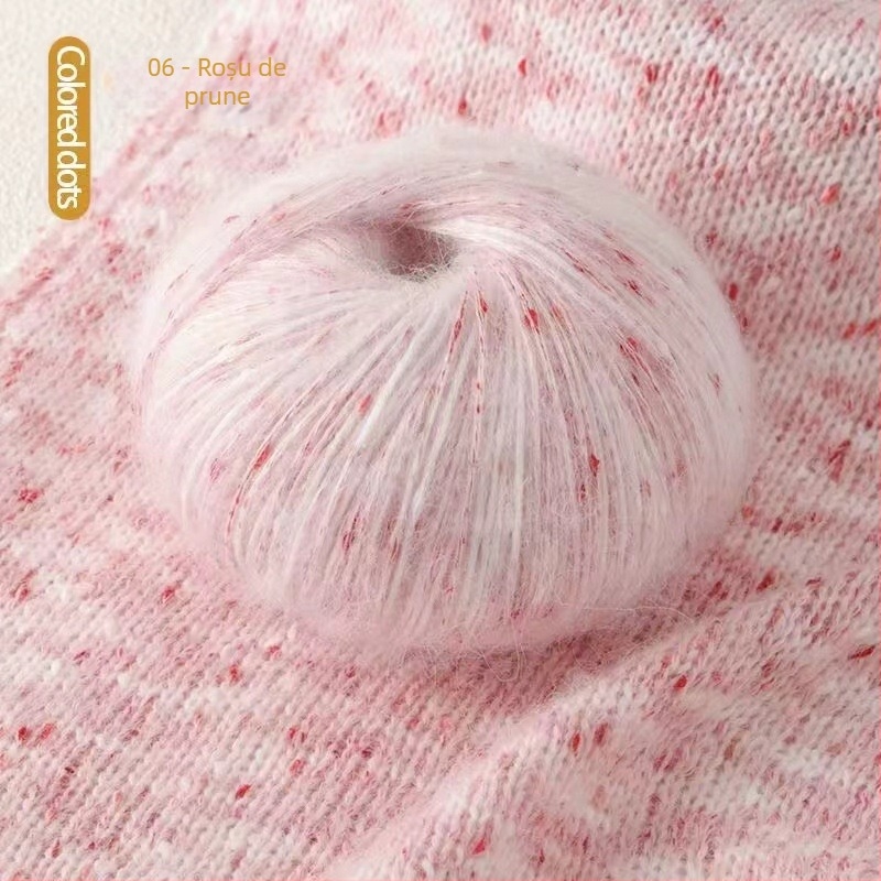 Fir mohair Jiesheng, skein yarn, semi-worsted, pentru tricotat manual, articol 225
