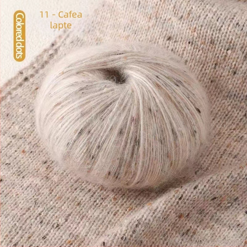 Fir mohair Jiesheng, skein yarn, semi-worsted, pentru tricotat manual, articol 225