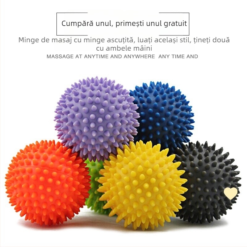 Minge de masaj țepoasă pentru palmă – din ABS, eliberare fascie, terapie prin puncte de acupunctură, antrenament senzorial