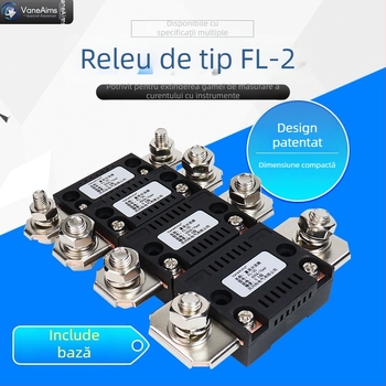 Ampermetru DC cu șunt optic FL2C, sensibilitate 75 mV, intervale până la 600 A