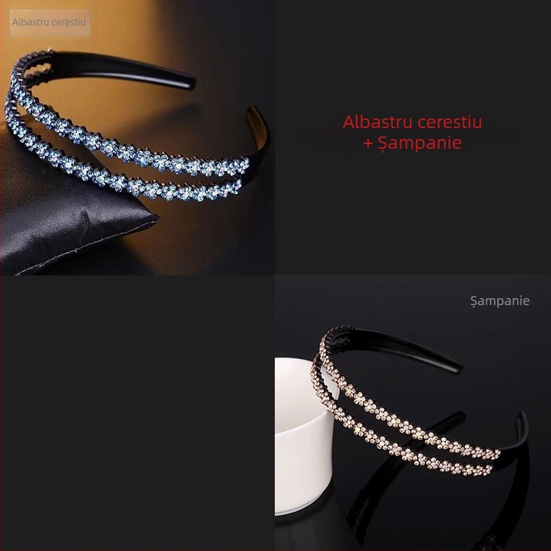 Bandă de păr cu cristale, accesorii pentru cap, stil Japonia și Coreea de Sud, proaspăt și dulce, primăvară 2025