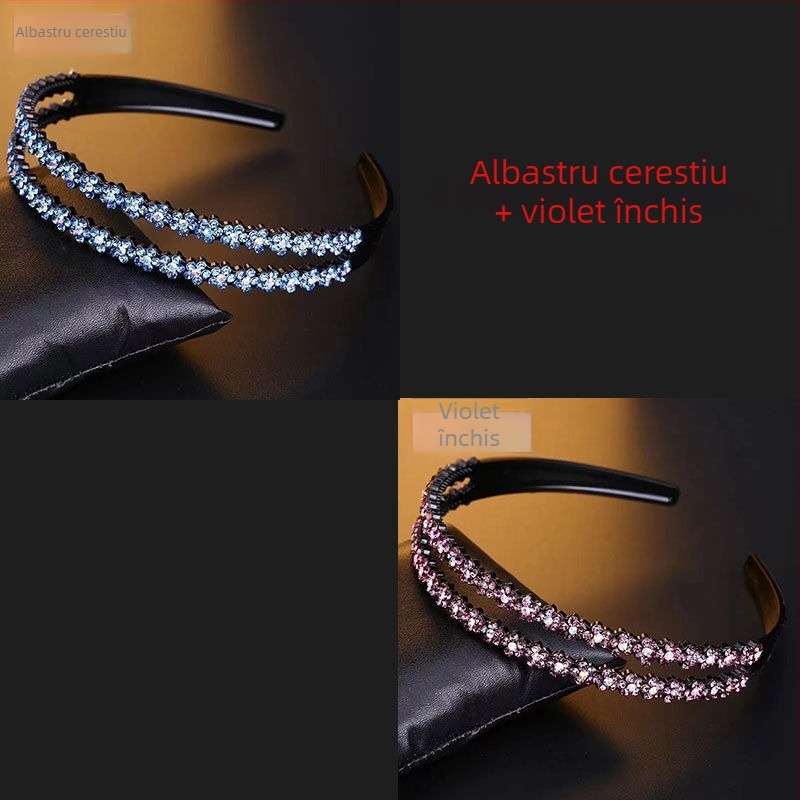 Bandă de păr cu cristale, accesorii pentru cap, stil Japonia și Coreea de Sud, proaspăt și dulce, primăvară 2025