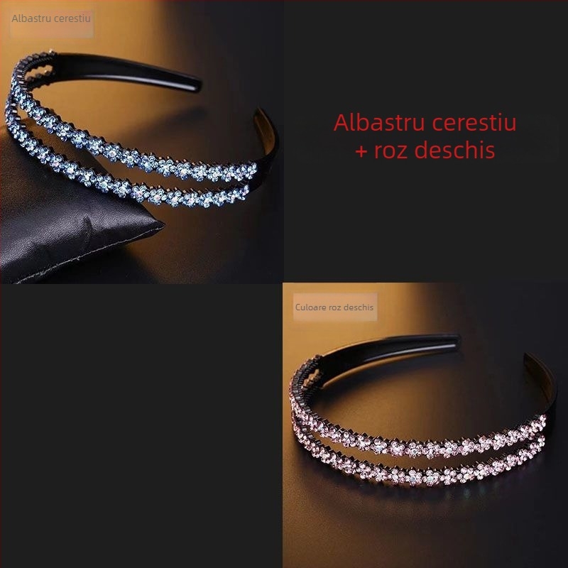 Bandă de păr cu cristale, accesorii pentru cap, stil Japonia și Coreea de Sud, proaspăt și dulce, primăvară 2025