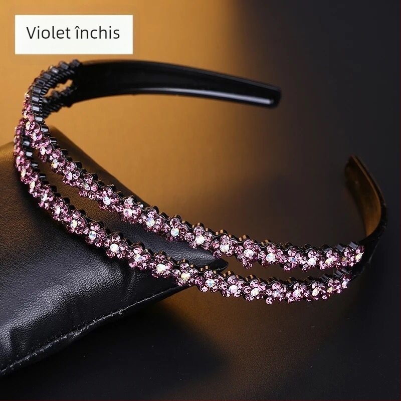 Bandă de păr cu cristale, accesorii pentru cap, stil Japonia și Coreea de Sud, proaspăt și dulce, primăvară 2025