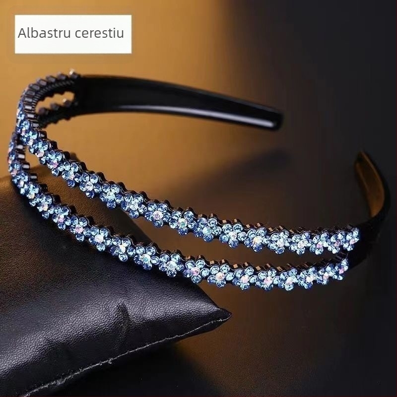 Bandă de păr cu cristale, accesorii pentru cap, stil Japonia și Coreea de Sud, proaspăt și dulce, primăvară 2025