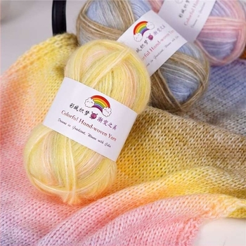 Fire de lână domestică Mohair, 7S, 1-pli