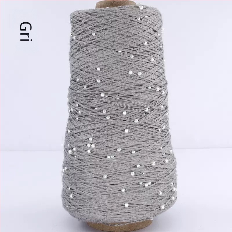 Fire din bumbac-viscoză pentru tricotat — fir conic, răsucire inelară, RS002 (Brand Ruishi; Alias Pearl Mercerized Cotton Thread)