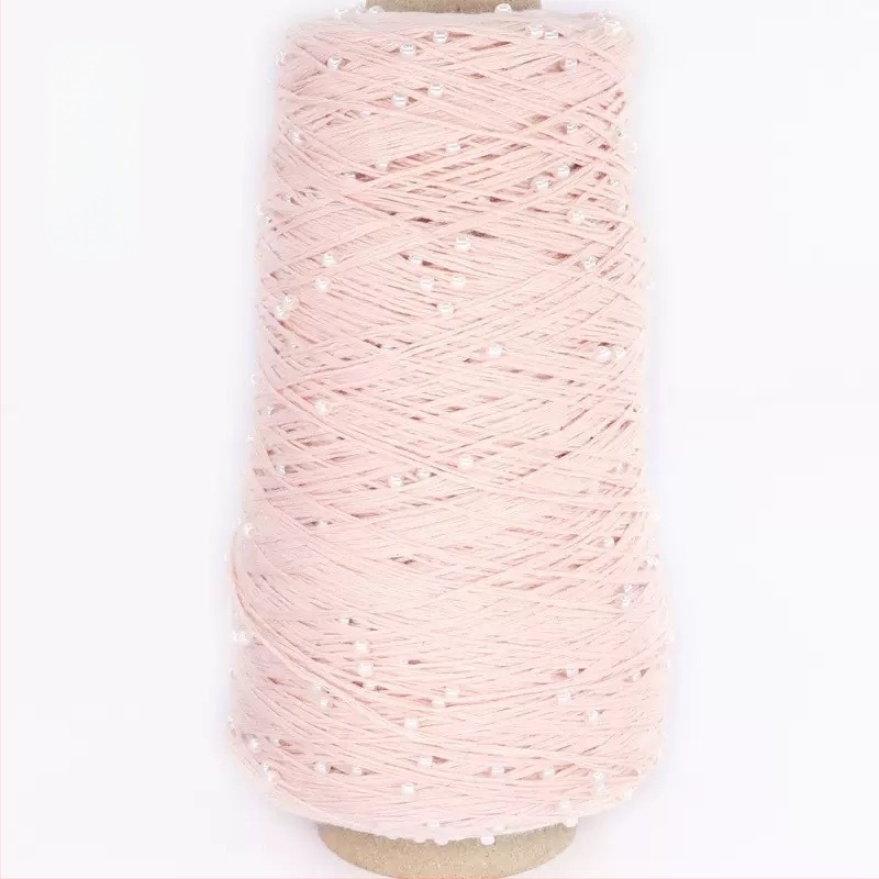 Fire din bumbac-viscoză pentru tricotat — fir conic, răsucire inelară, RS002 (Brand Ruishi; Alias Pearl Mercerized Cotton Thread)