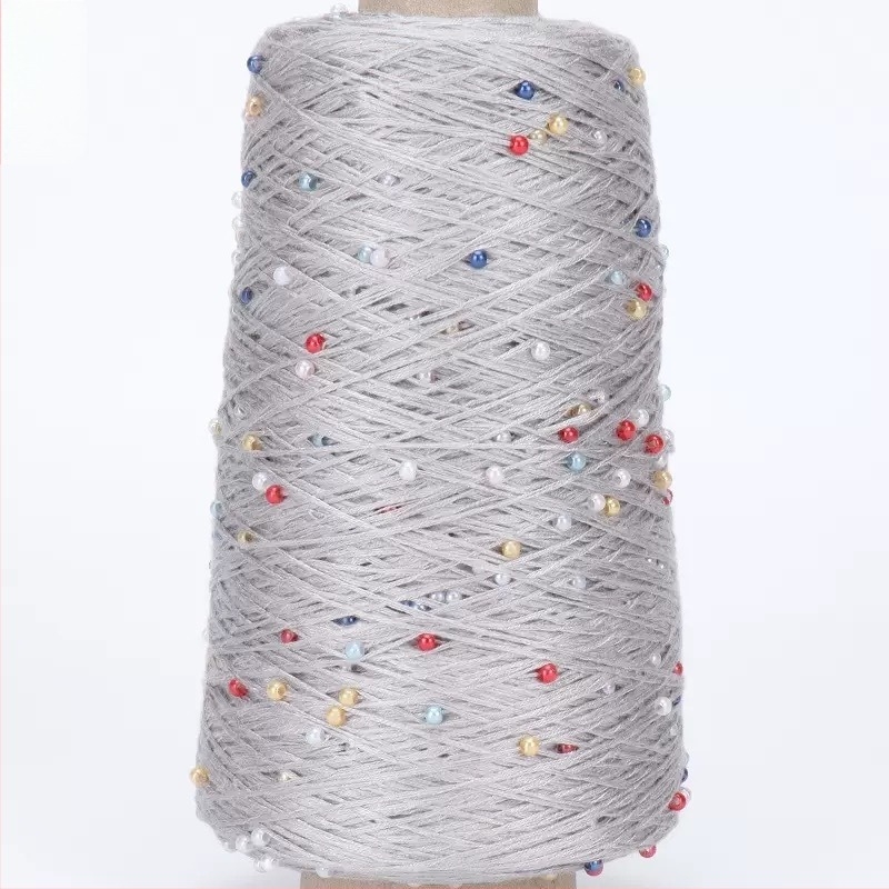 Fire din bumbac-viscoză pentru tricotat — fir conic, răsucire inelară, RS002 (Brand Ruishi; Alias Pearl Mercerized Cotton Thread)