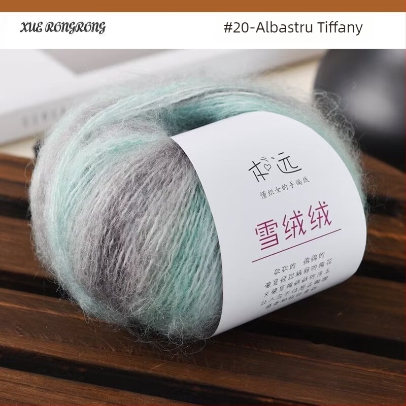 Lână mohair gradientă pentru tricotat — 7S, Ply 1, Cod produs 25G, Brand Ancient Road Sheep