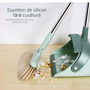 Set mătură și făraș – plastic și oțel inoxidabil, 0.7 kg, cutie 40 buc., lansat primăvara 2021