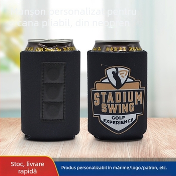 Manșon izolant pentru doza Cola 250 ml – material din pânză, embossing, model IDO-089, Edo