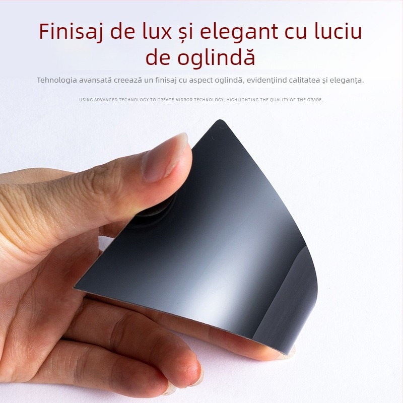 Bandă de garnitură pentru fereastra mașinii cu oglindă pe stâlpul central din PC – Oakford, plastic PC, fără personalizare